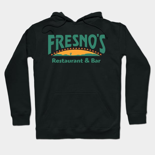 Double-Sided Fresno's Restaurant & Bar Hoodie by Tee Arcade